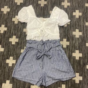 Maze Small Shorts & Romwe Small Top Outfit